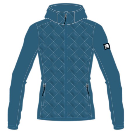 Damen warme Skijacke Sportful Xplore Thermal W blaues Meer